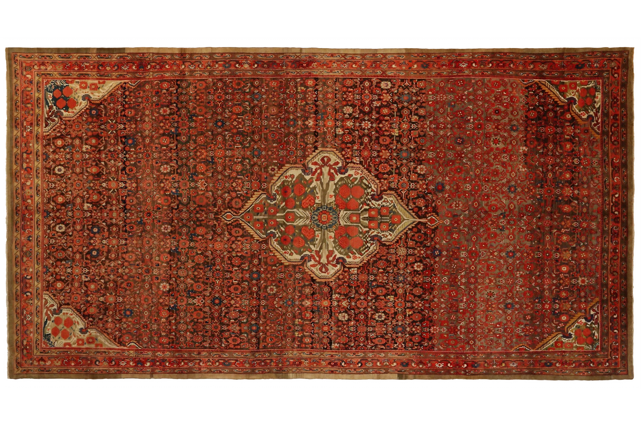 Antique Persian Malayer Traditional Rug 14977