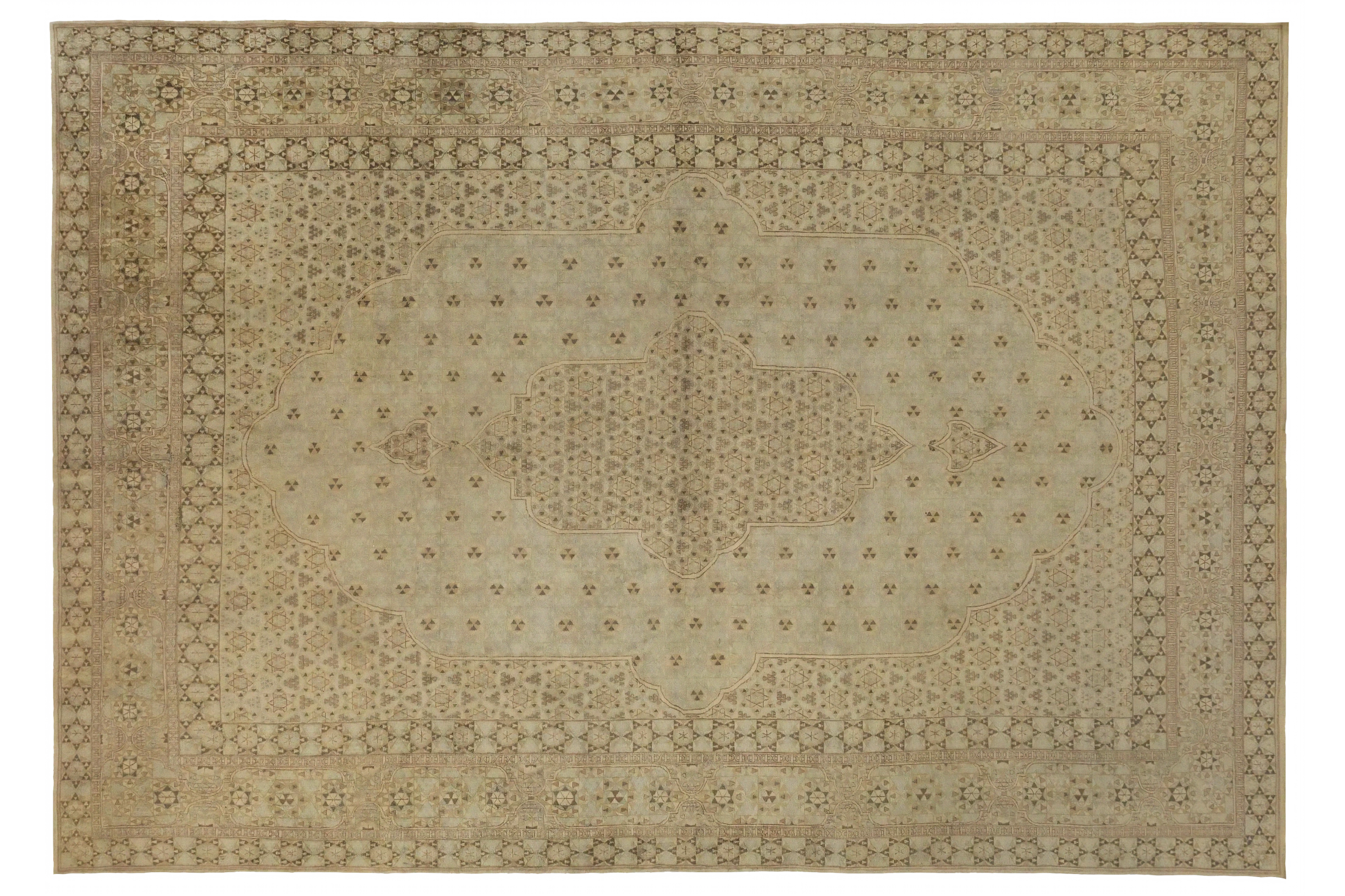 Antique Persian Kerman Transitional Rug 14986