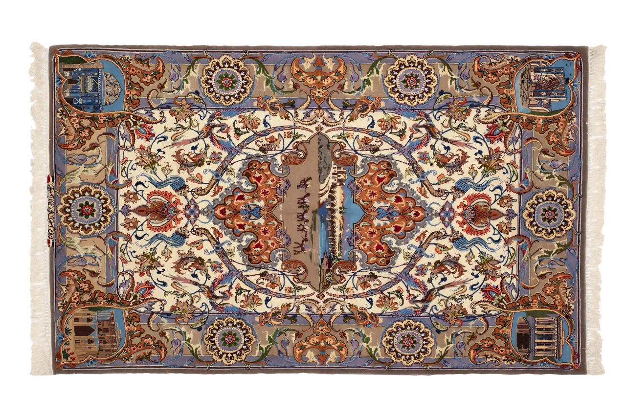 Persian Isfahan Traditional Rug 15104