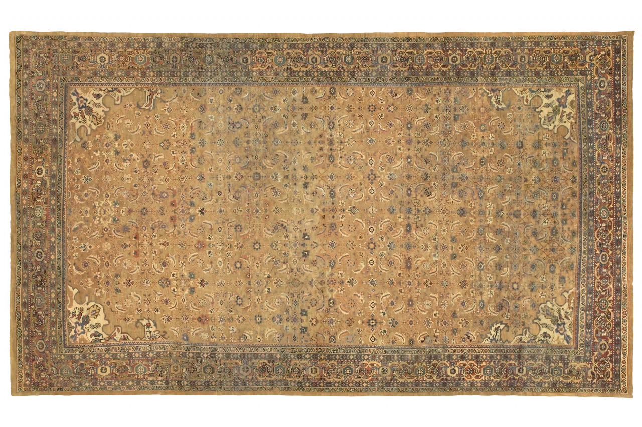 Antique Persian Sultanabad Transitional Rug 15514