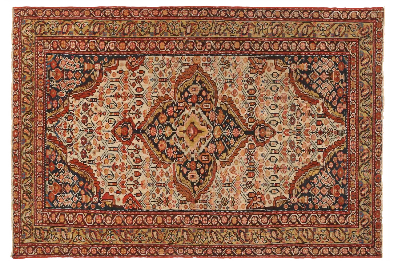Antique Persian Malayer Traditional Rug 15515