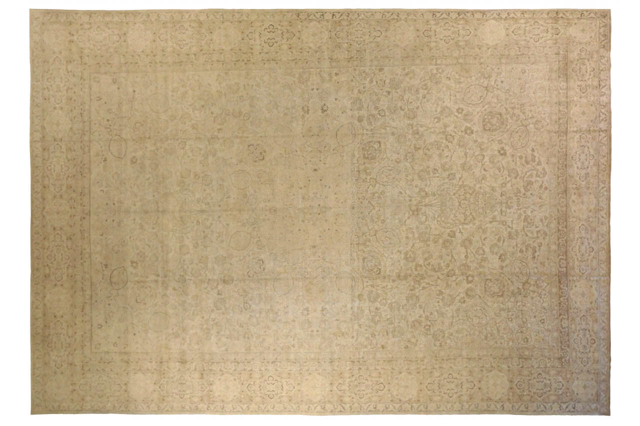 Antique Persian Tabriz Transitional Rug 16057