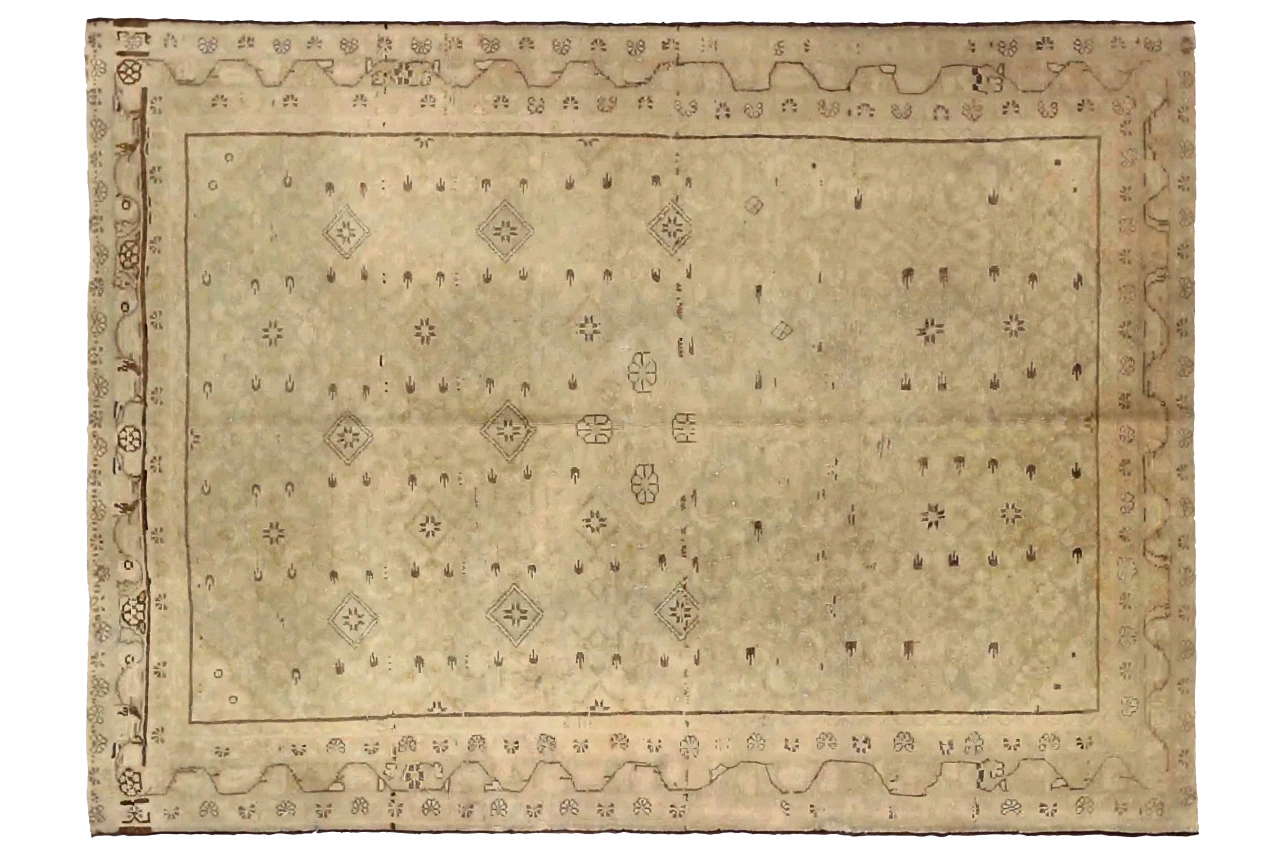 Antique Persian Tabriz Transitional Rug 16060