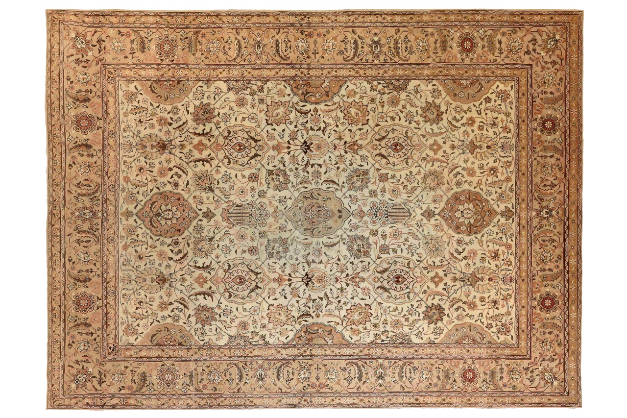 Antique Persian Tabriz Traditional Rug 16061