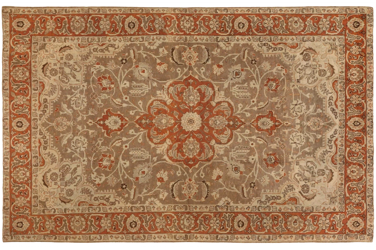 Antique Persian Tabriz Traditional Rug 16070