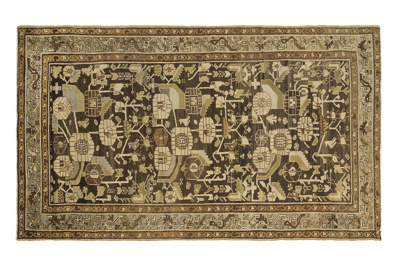 Antique Persian Malayer Transitional Rug 16087