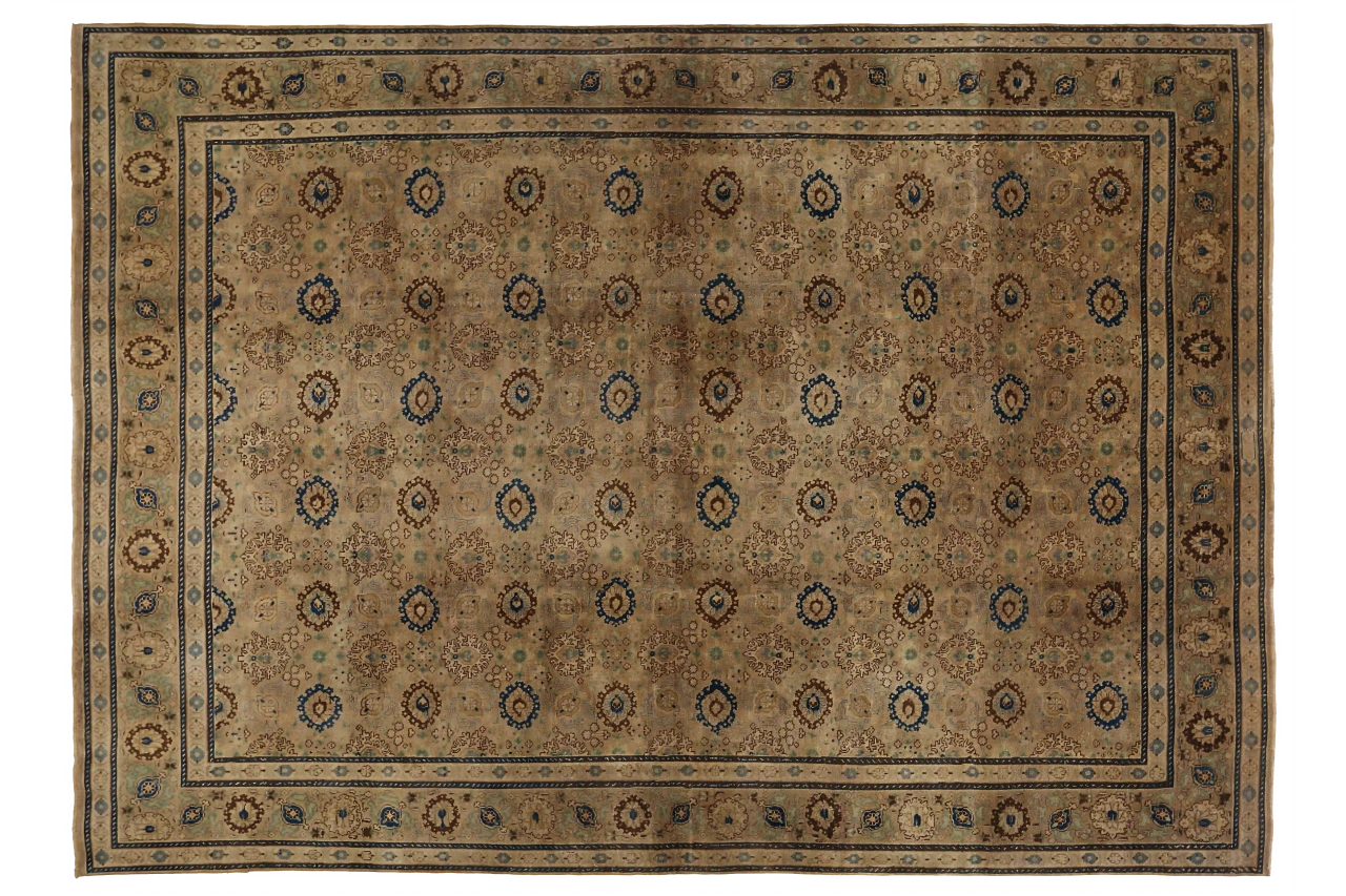 Antique Persian Tabriz Transitional Rug 16153