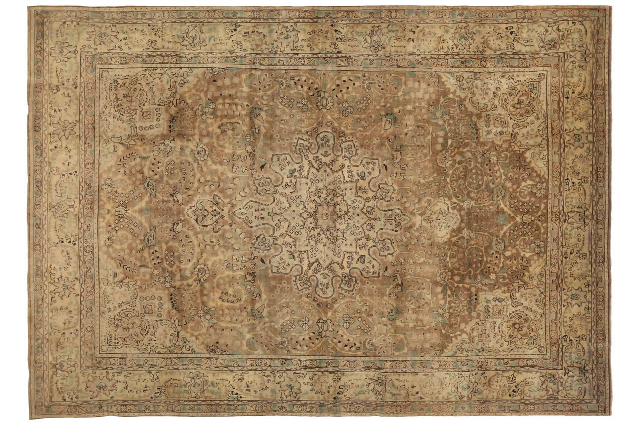 Antique Persian Tabriz Transitional Rug 16155