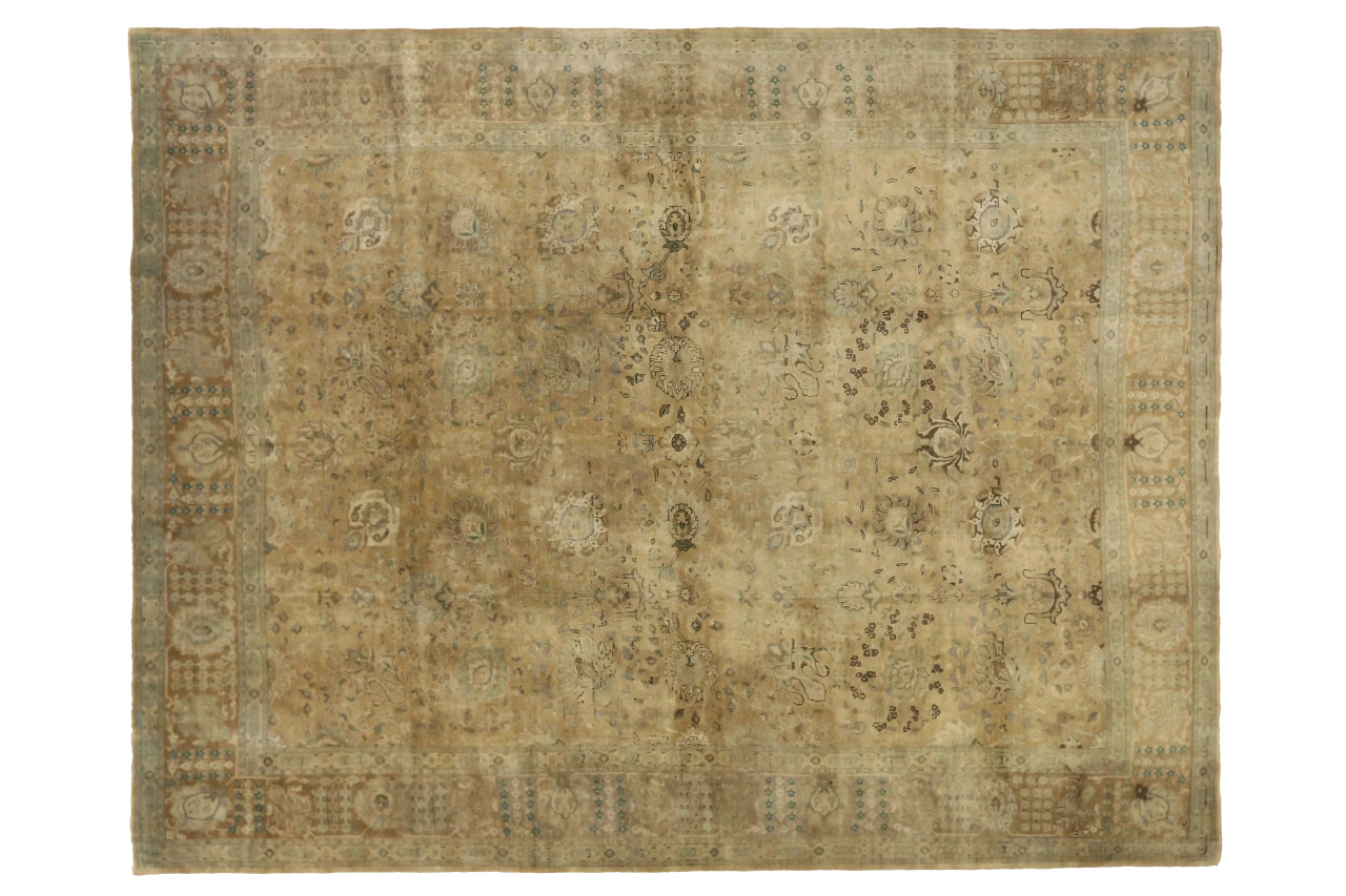 Antique Persian Tabriz Transitional Rug 16160