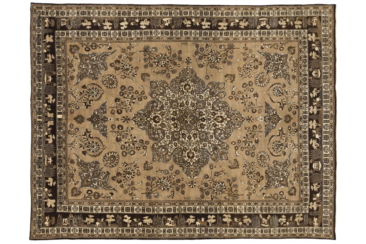Antique Persian Semnan Traditional Rug 16201