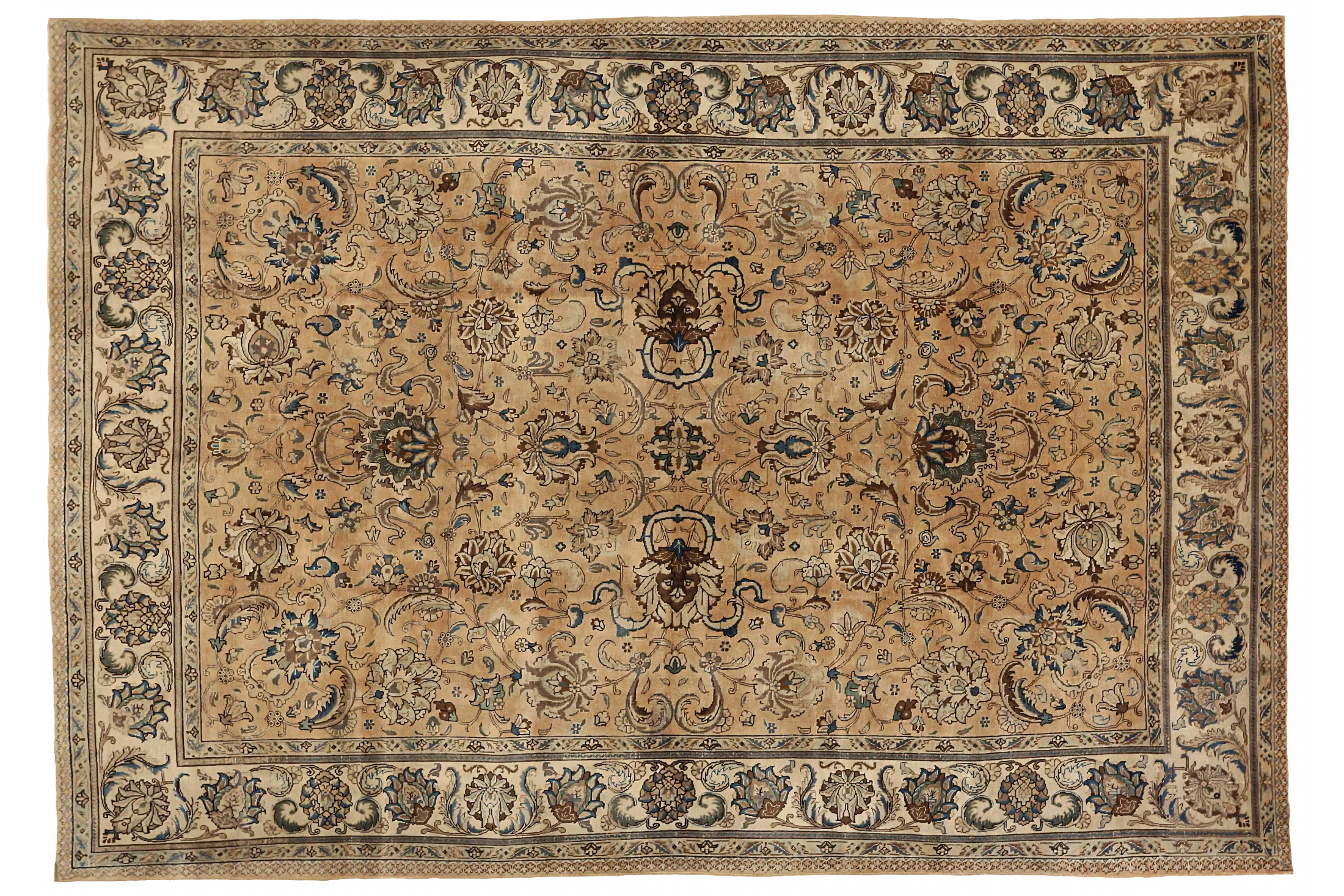 Antique Persian Tabriz Transitional Rug 16202