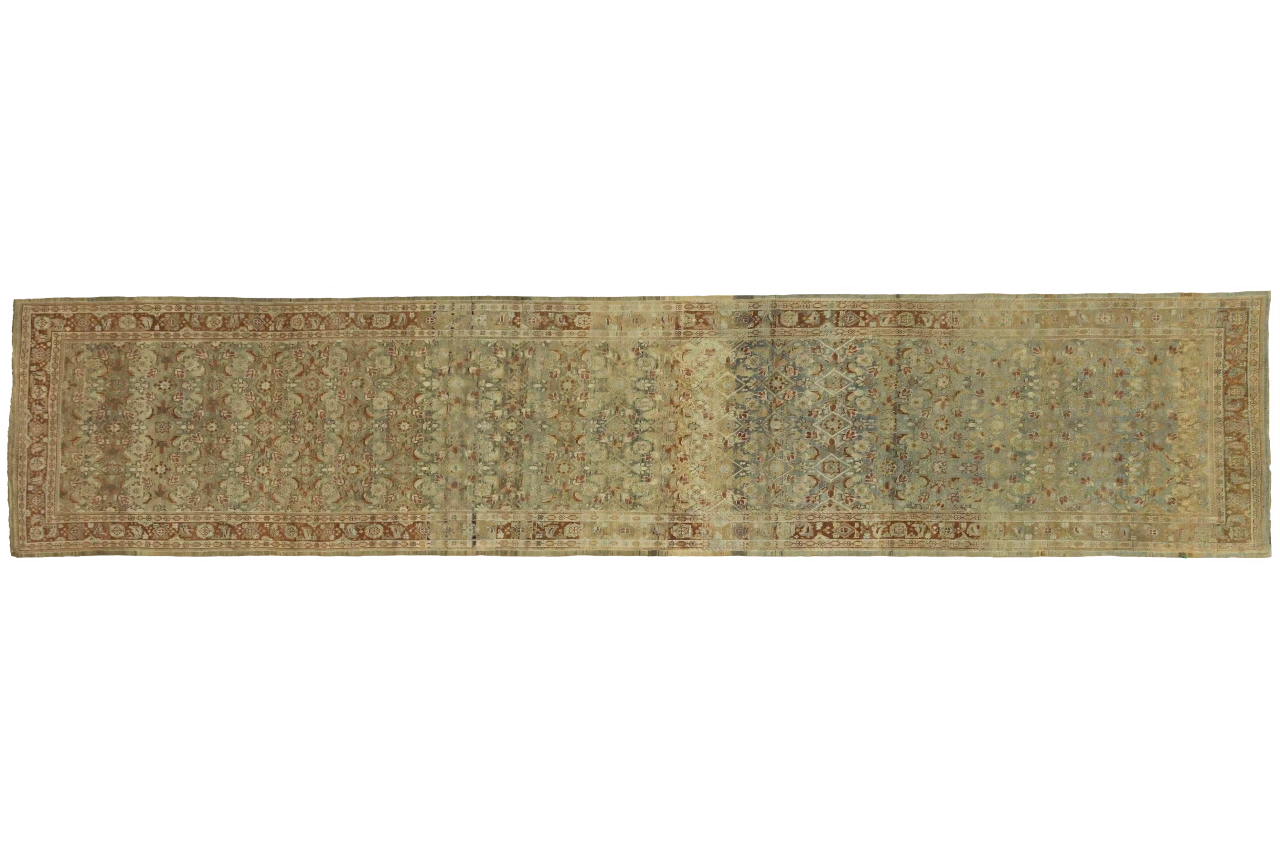 Antique Persian Malayer Transitional Rug 16323