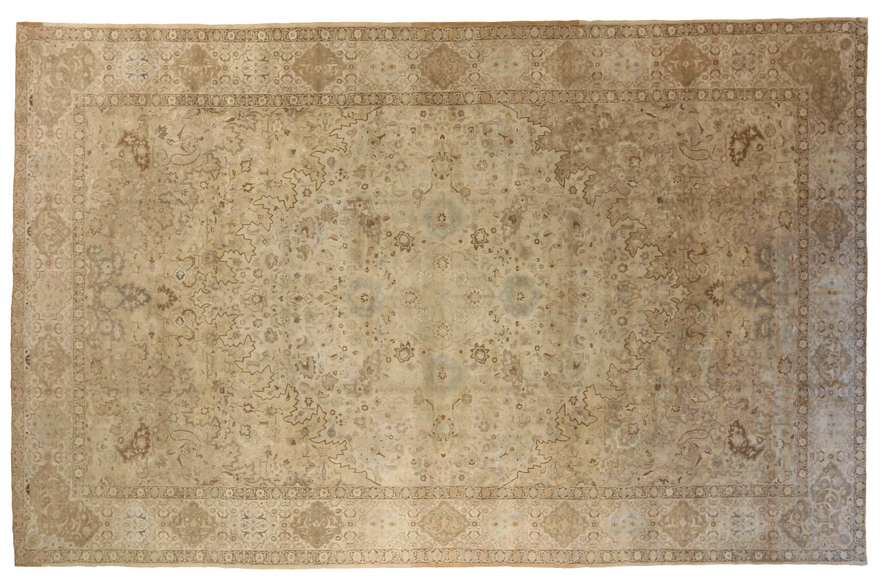 Antique Persian Tabriz Transitional Rug 16325