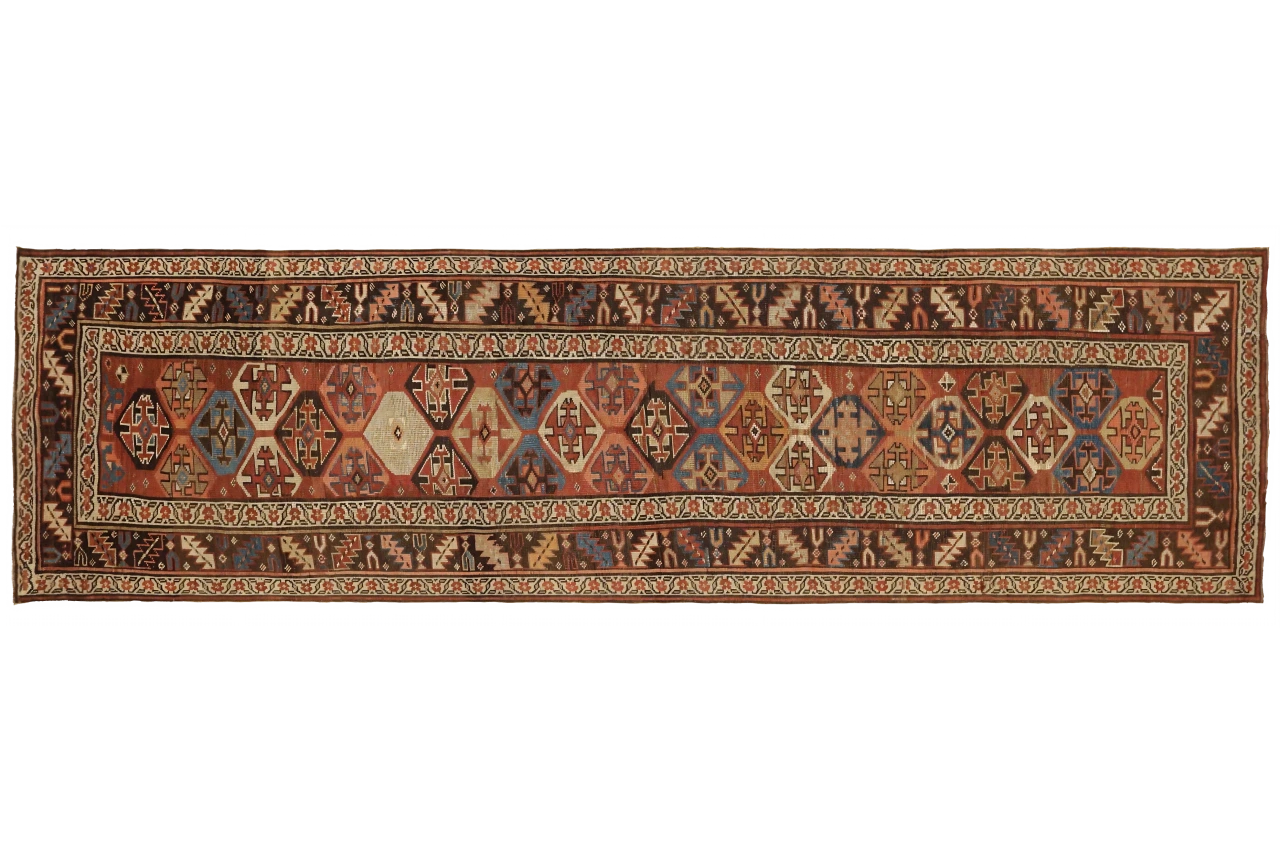 Antique Persian Azarbaijan Transitional Rug 16331