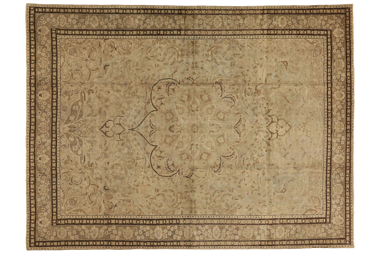 Antique Persian Tabriz Transitional Rug 16338