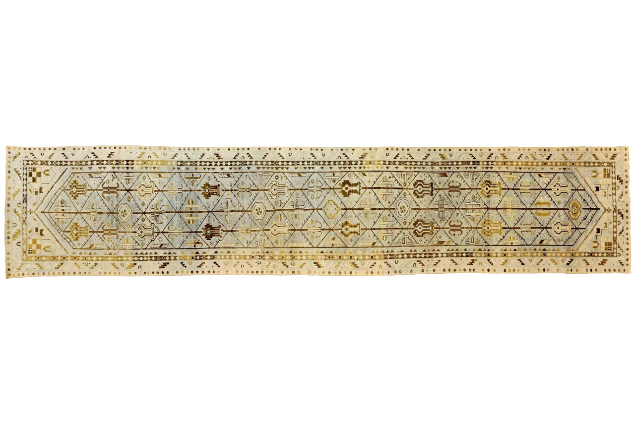 Antique Persian Malayer Transitional Rug 16356