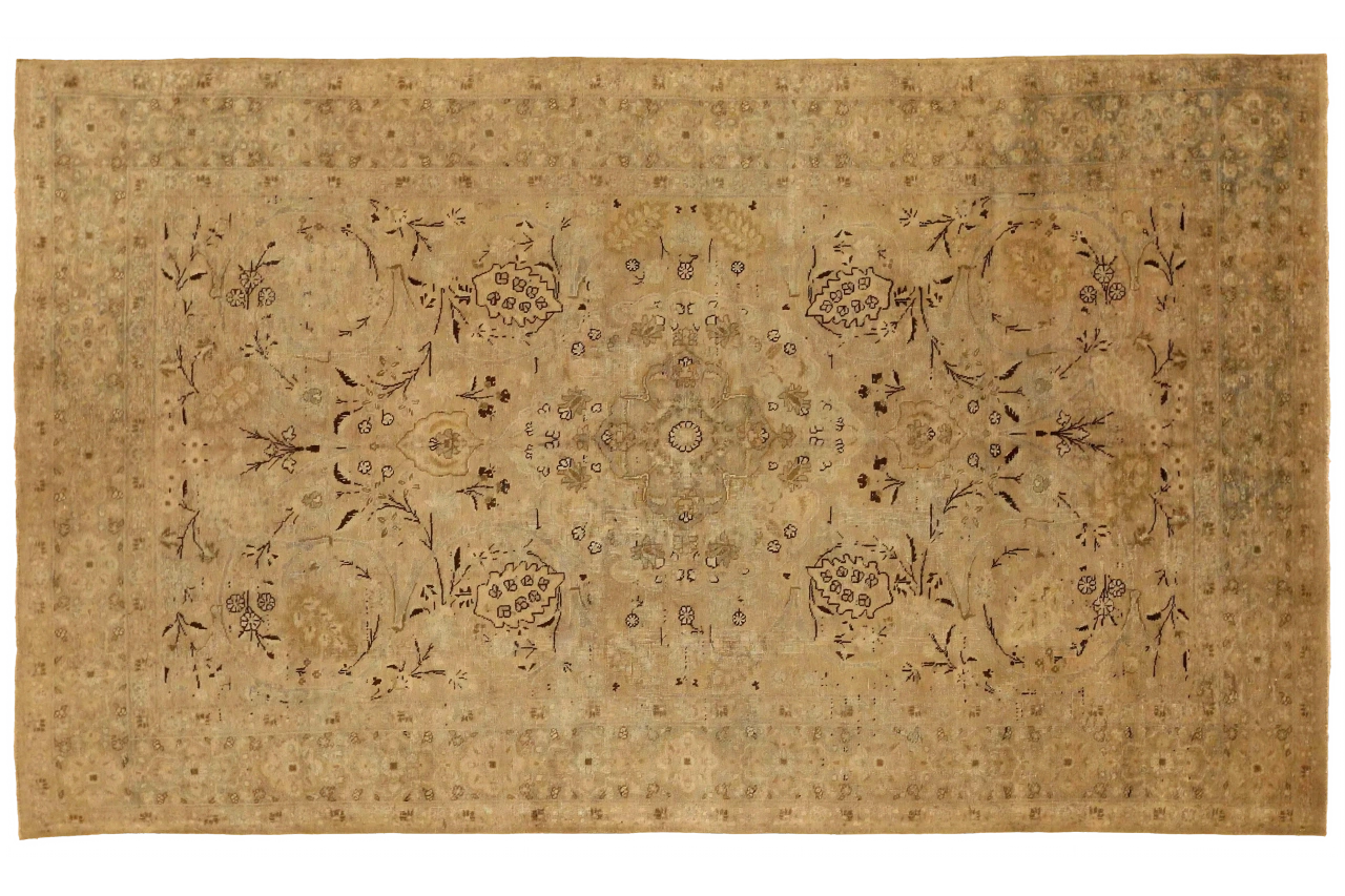 Antique Persian Tabriz Transitional Rug 16374