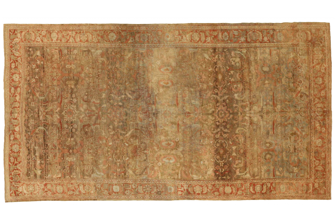 Antique Persian Malayer Transitional Rug 16382