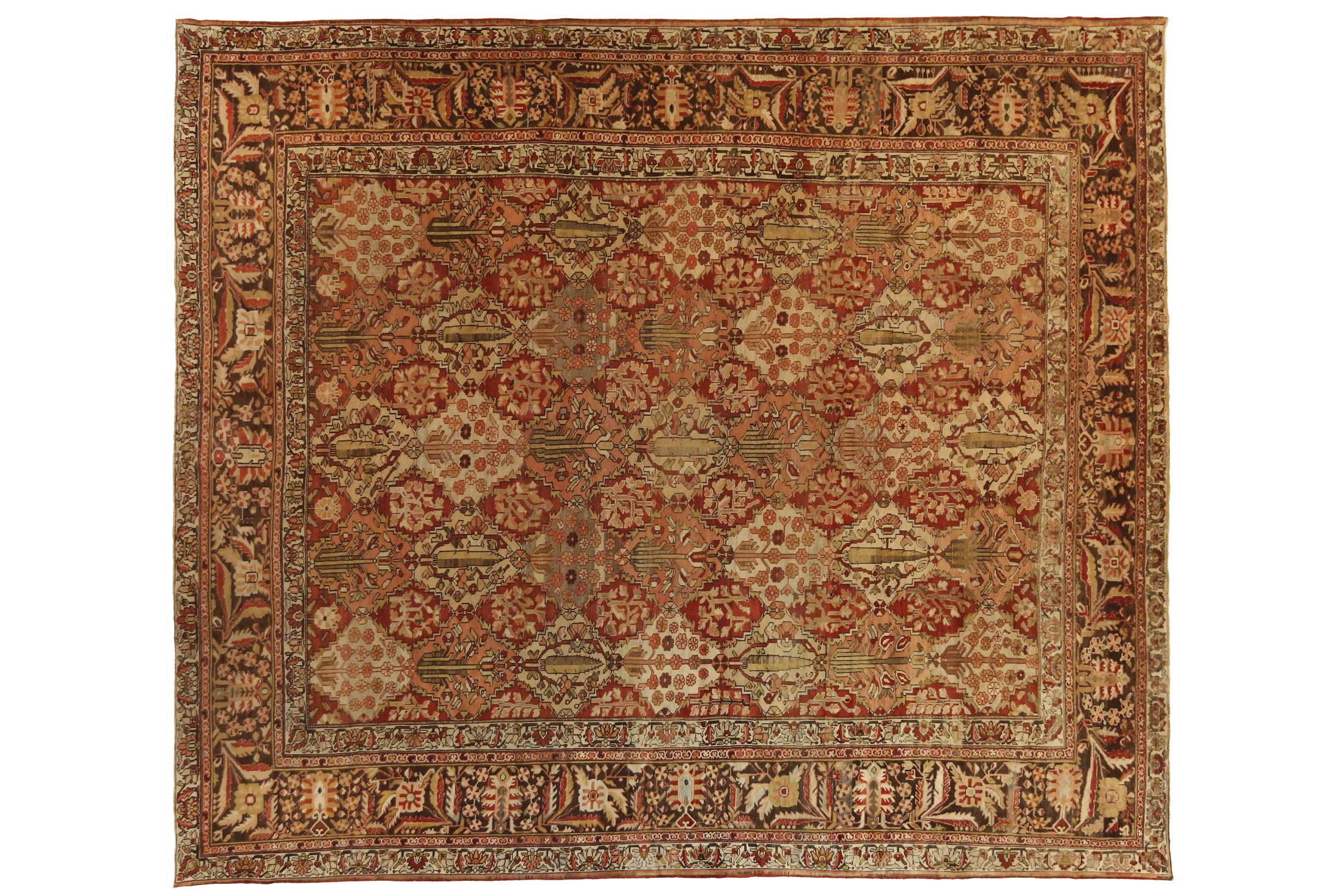 Antique Persian Bakhtiar Traditional Rug 16421