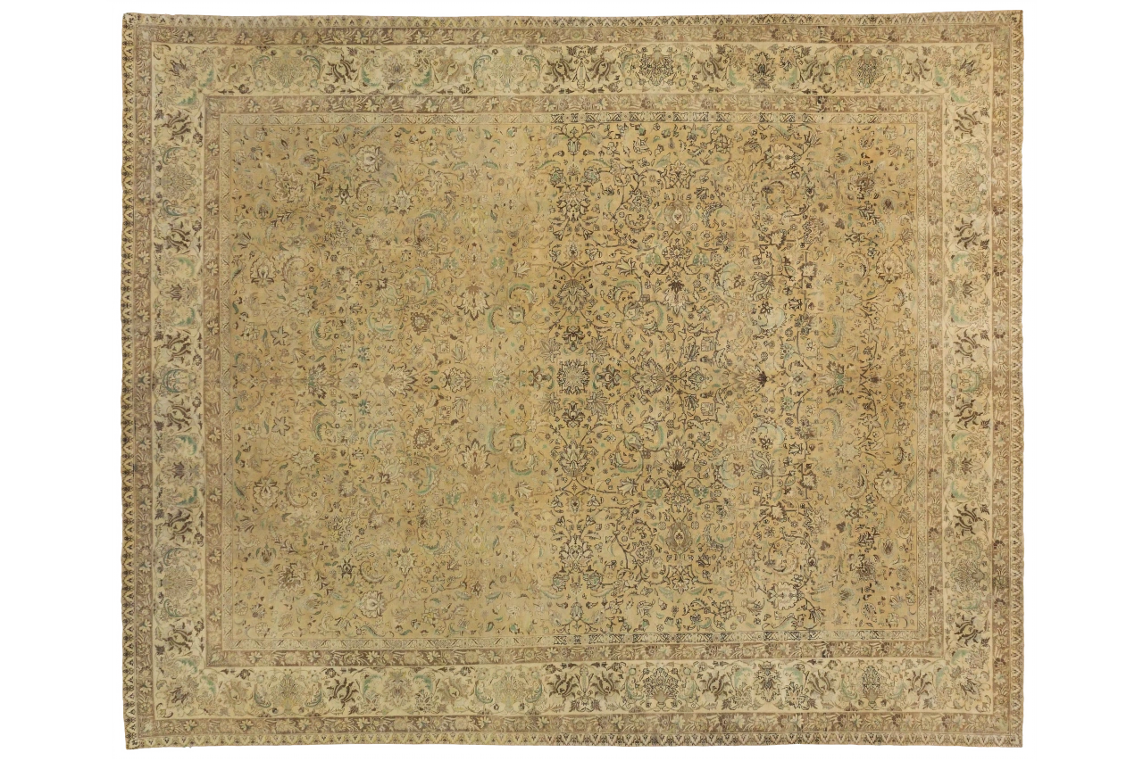 Antique Persian Tabriz Transitional Rug 16424