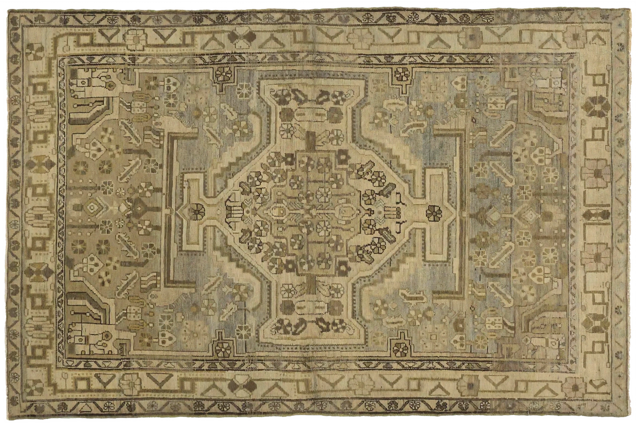 Antique Persian Malayer Transitional Rug 51844