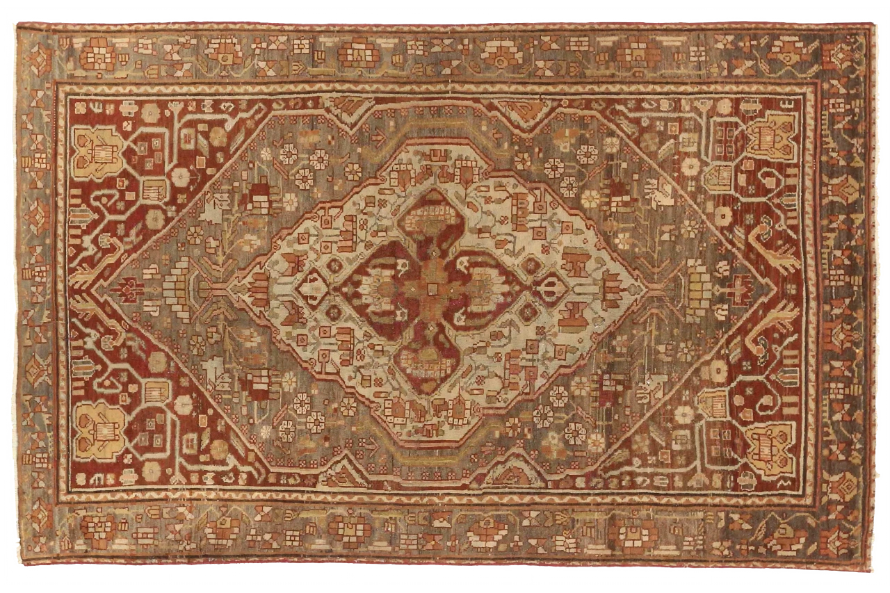 Antique Persian Malayer Transitional Rug 51852