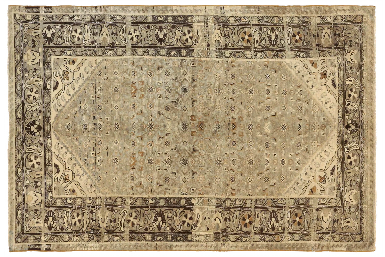 Antique Persian Malayer Transitional Rug 51854