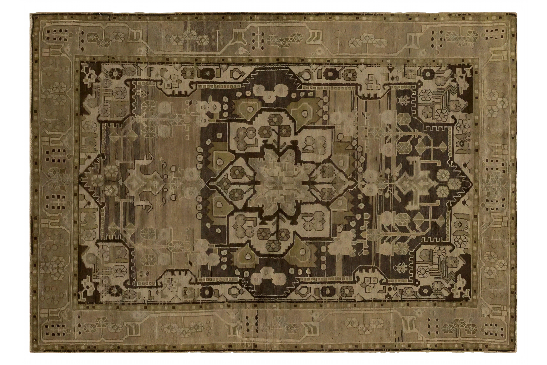 Antique Persian Malayer Transitional Rug 51857
