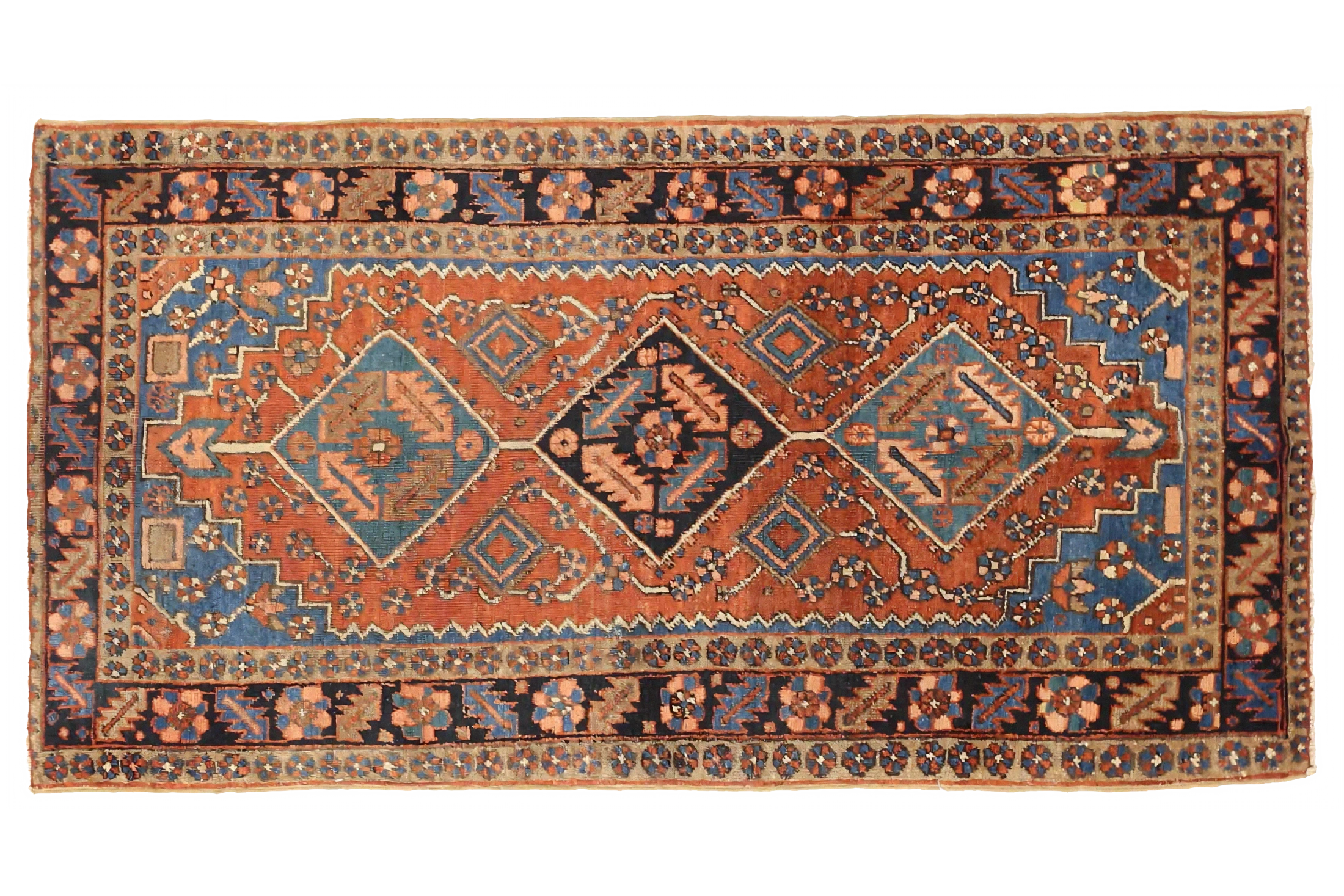 Antique Persian Heriz Transitional Rug 51858