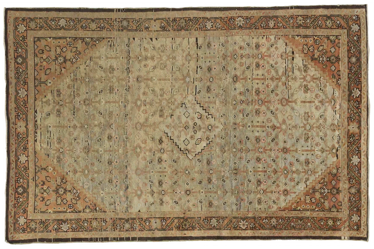 Antique Persian Meshkabad Transitional Rug 51874