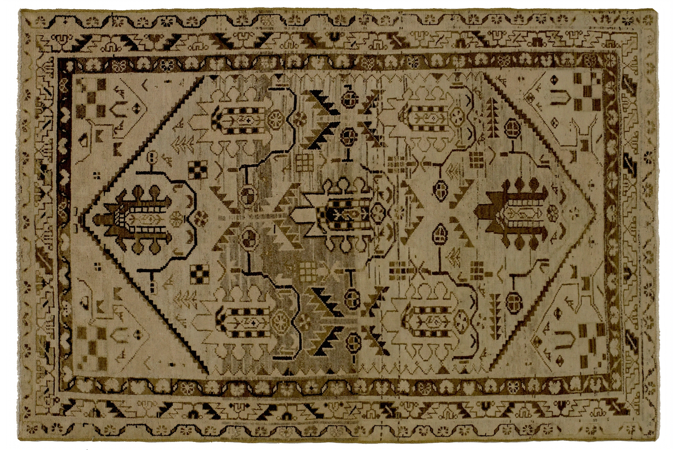 Antique Persian Malayer Transitional Rug 51886