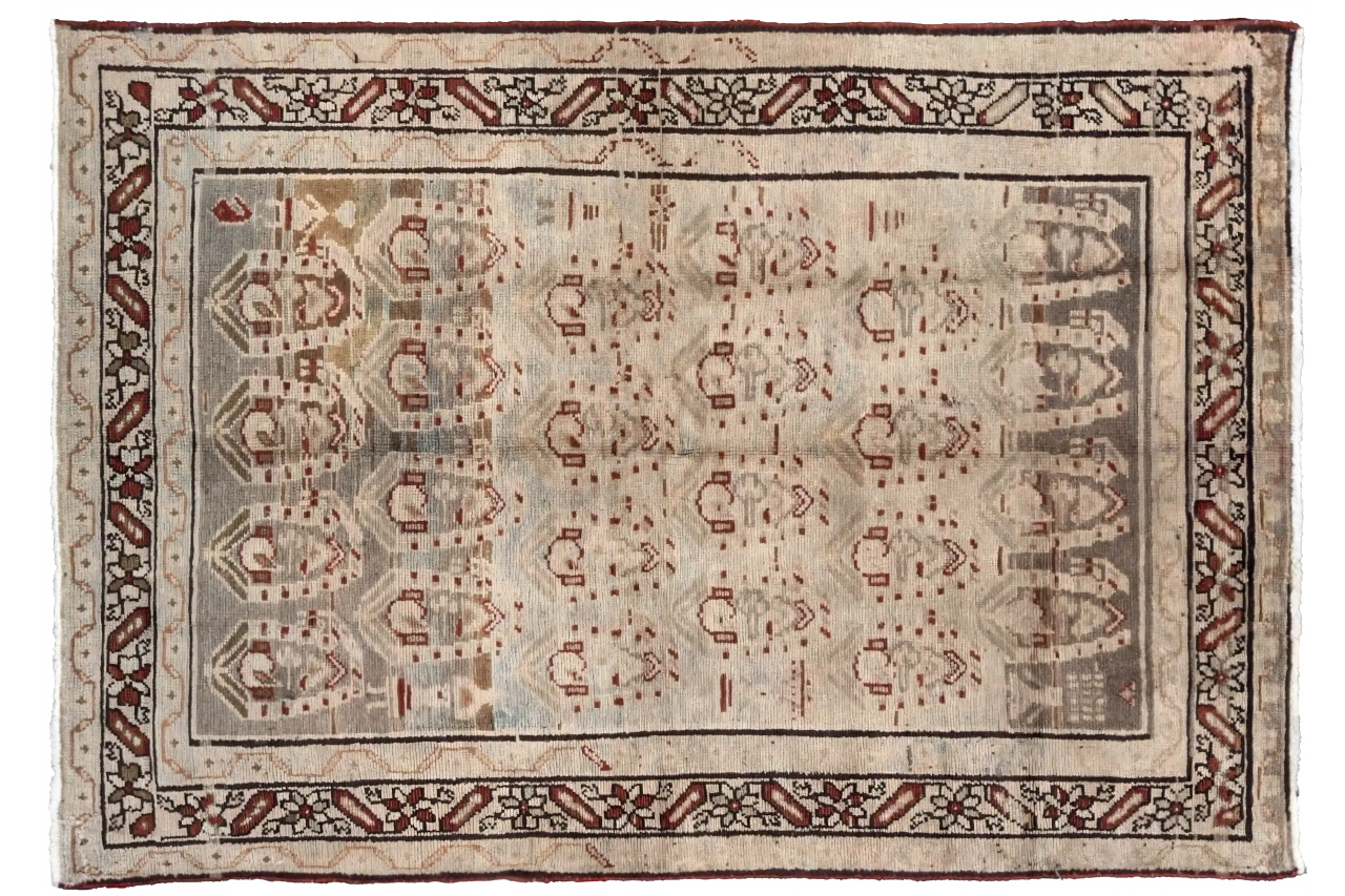 Antique Persian Malayer Transitional Rug 51892