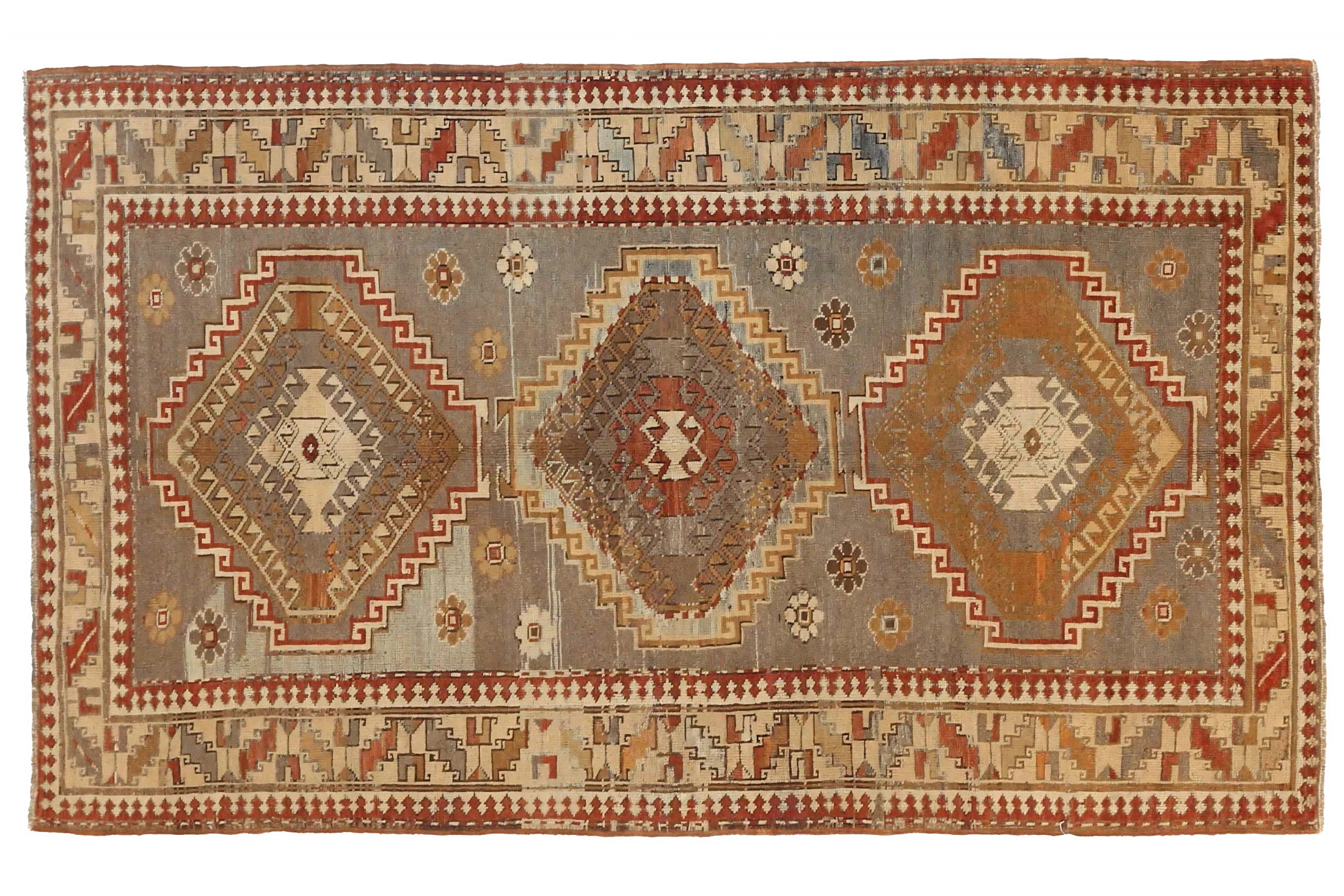 Antique Persian Kazakhstan Transitional Rug 51893