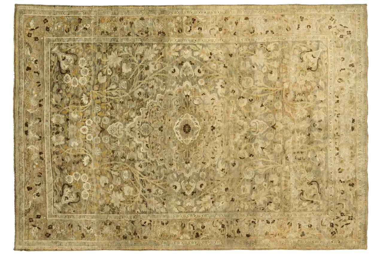 Antique Persian Sirjan Transitional Rug 51894