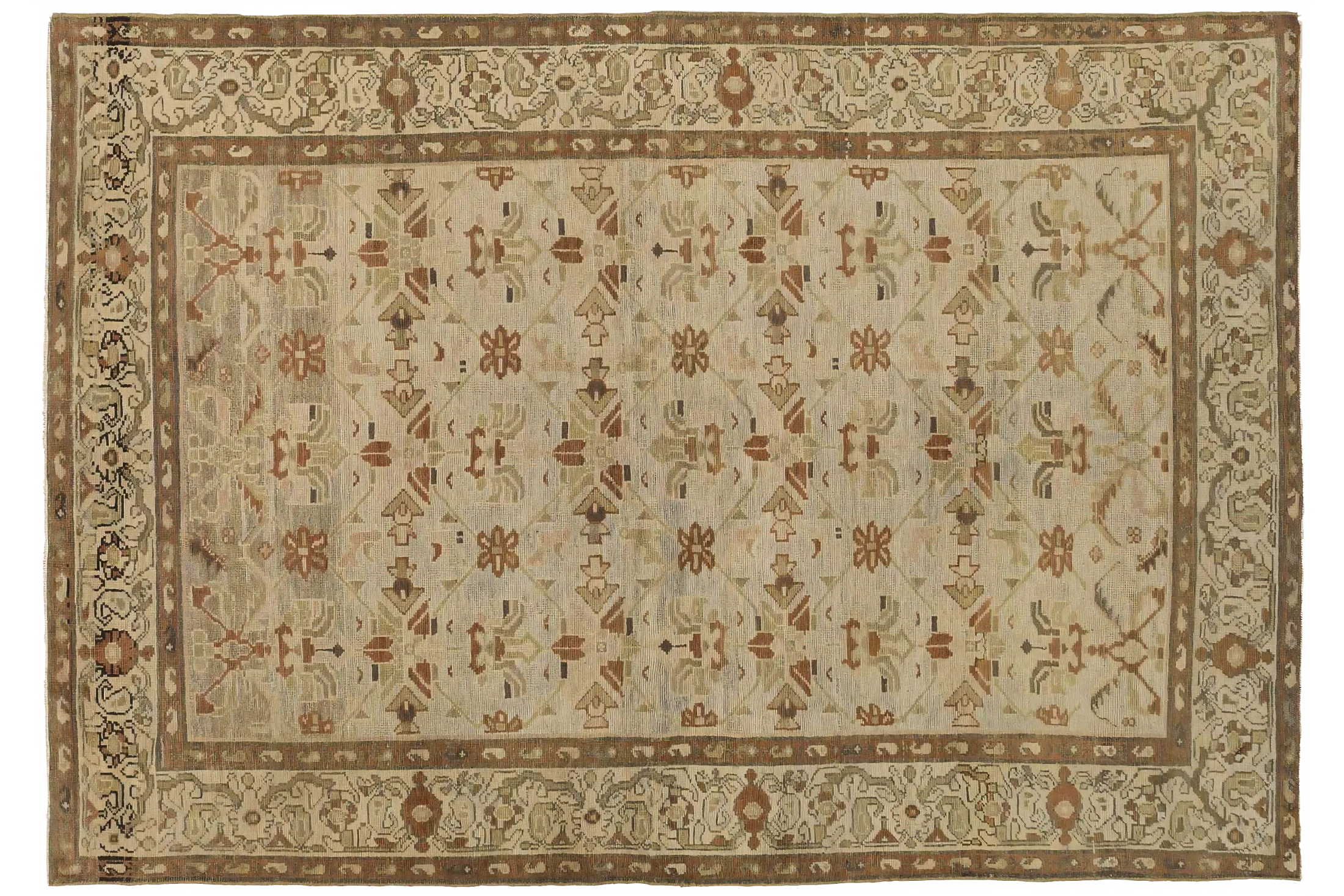 Antique Persian Malayer Transitional Rug 51895