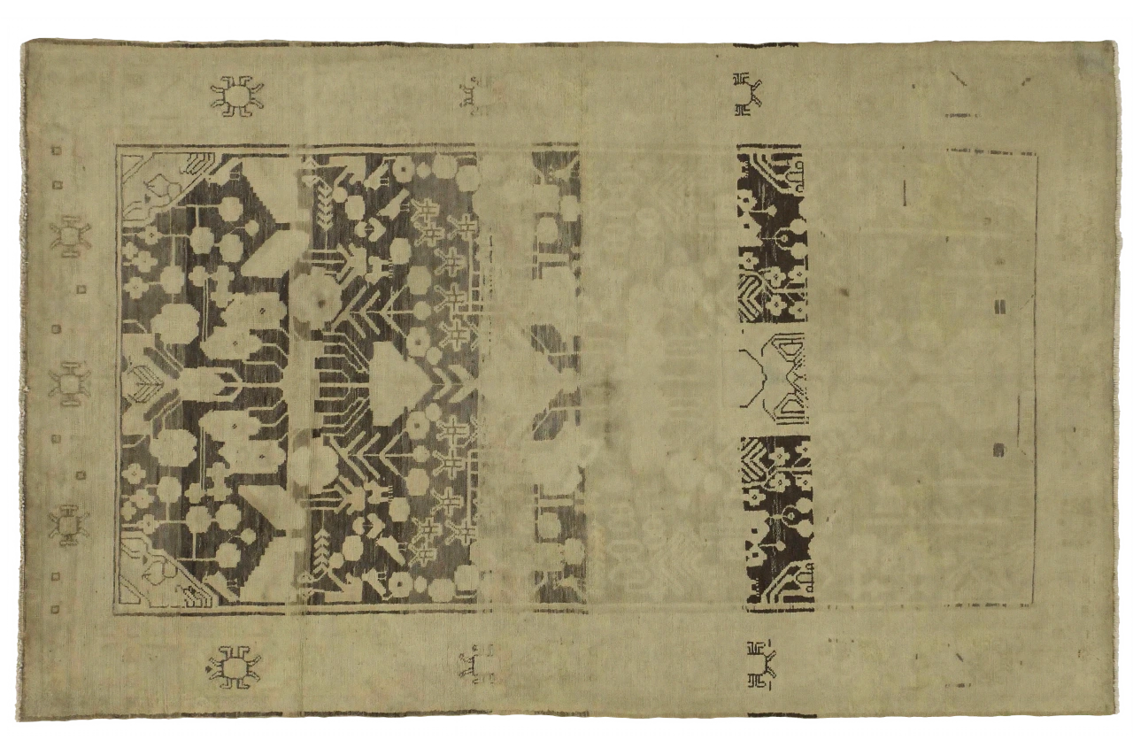 Antique Persian Nahavand Transitional Rug 51914