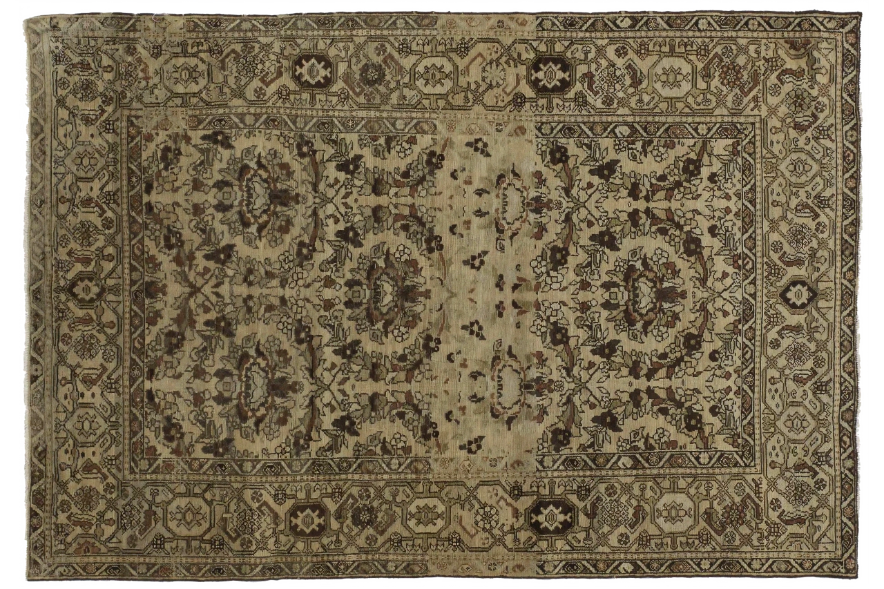 Antique Persian Malayer Transitional Rug 51931