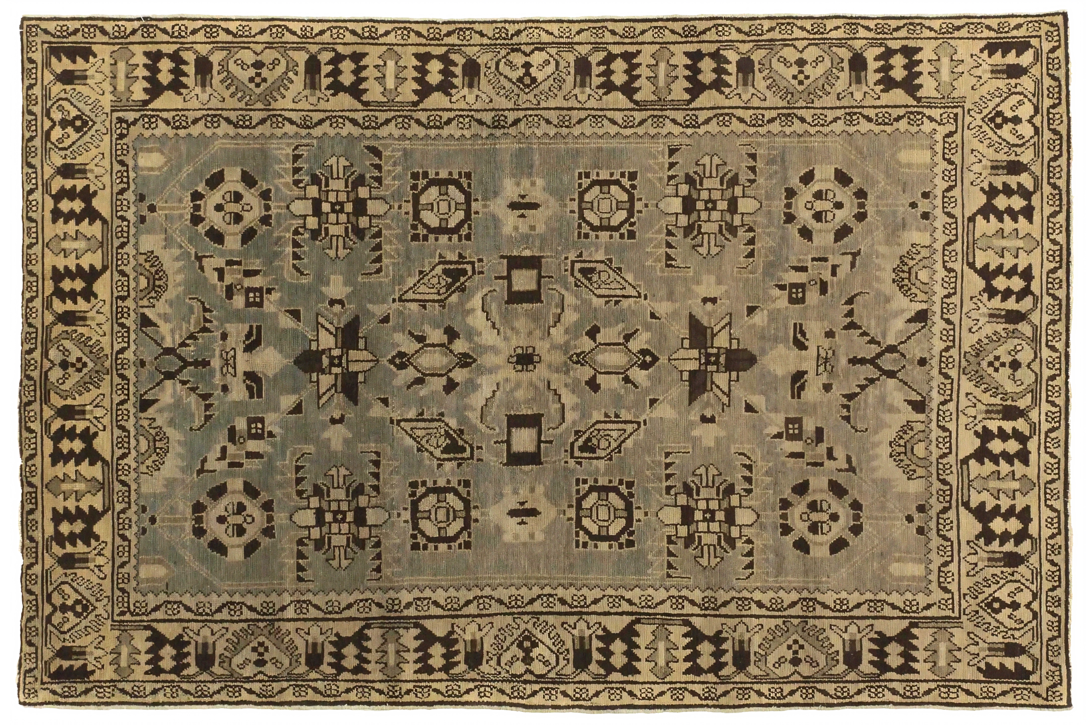 Antique Persian Malayer Transitional Rug 51932