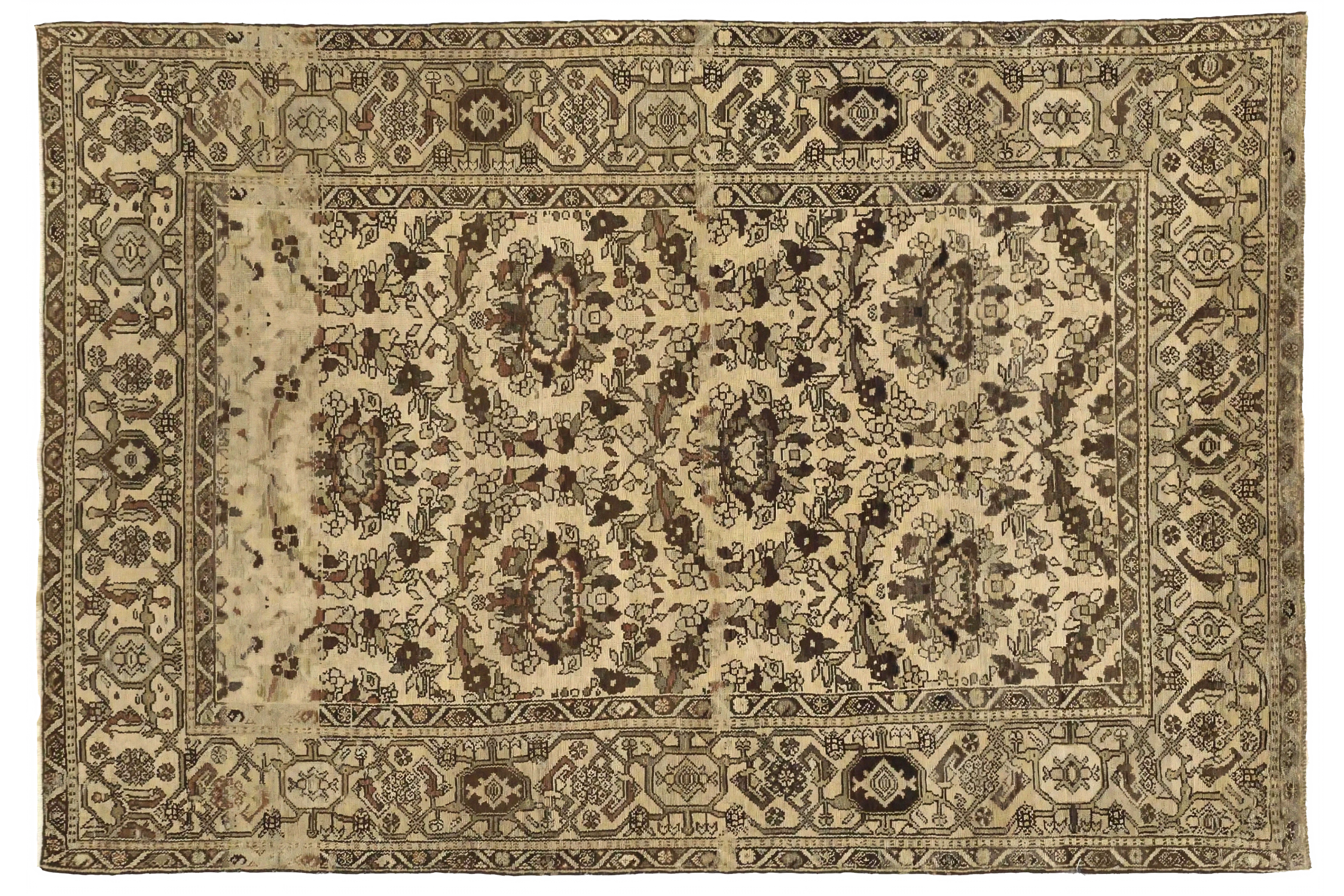 Antique Persian Malayer Transitional Rug 51933