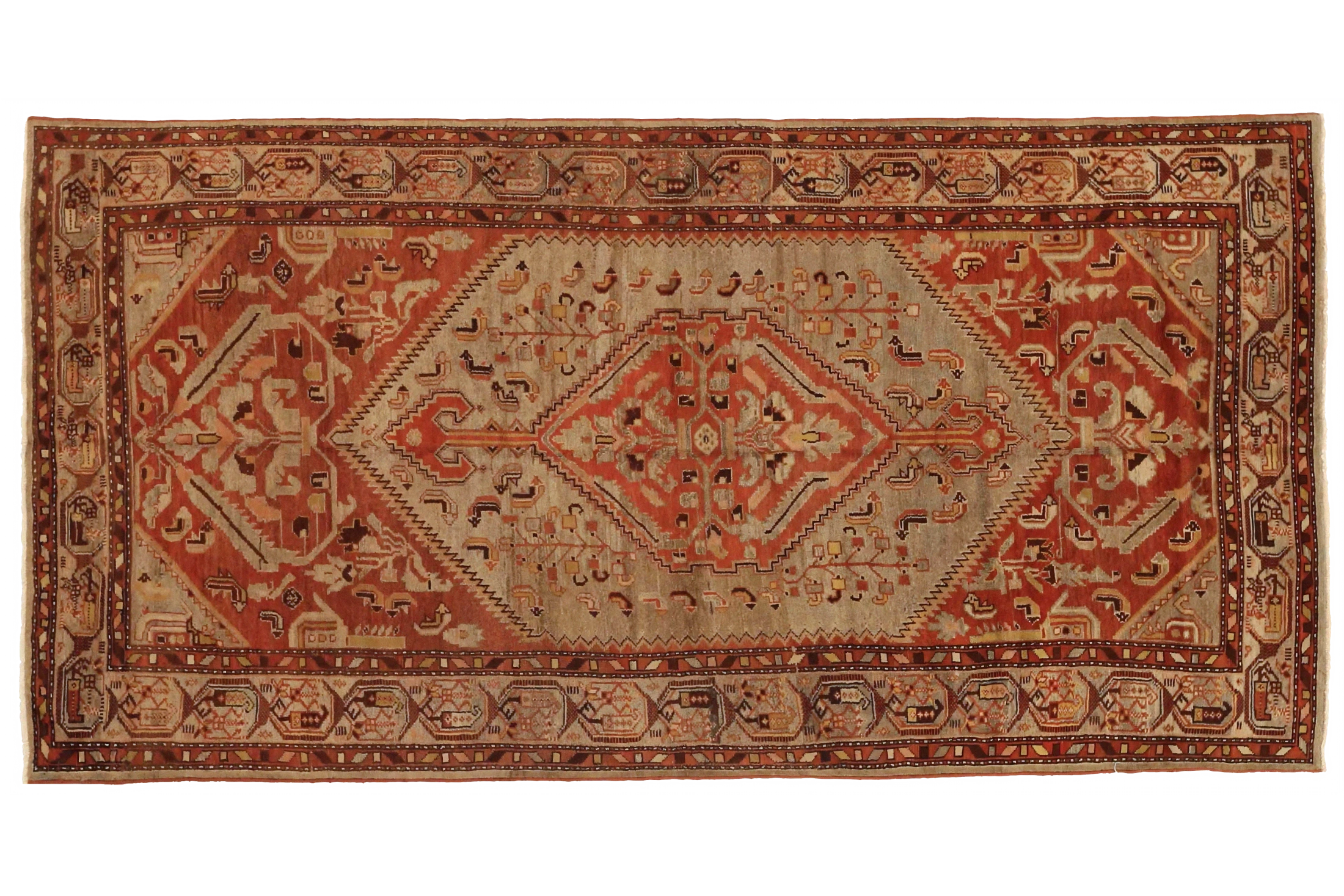 Antique Persian Transitional Rug 51942