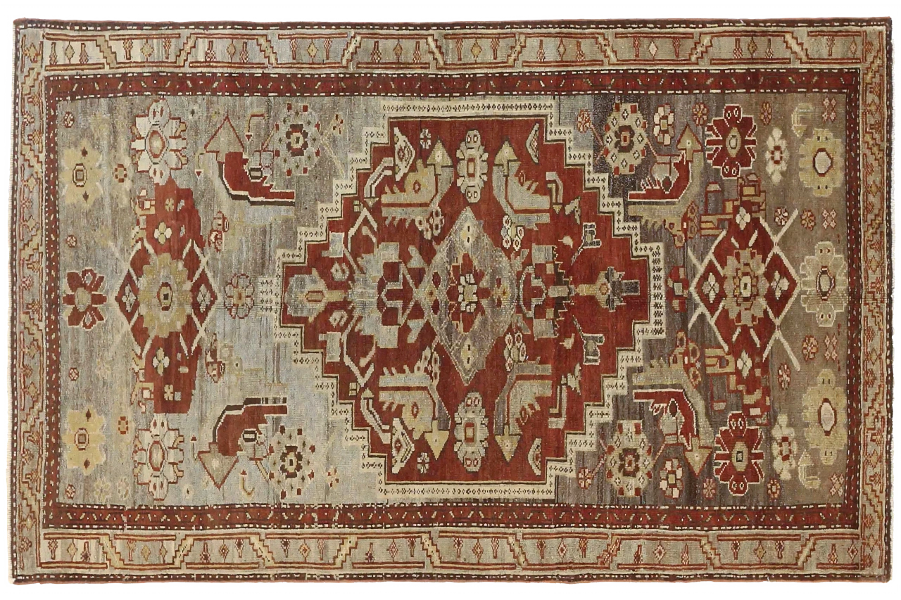 Antique Persian Zanjan Transitional Rug 51959