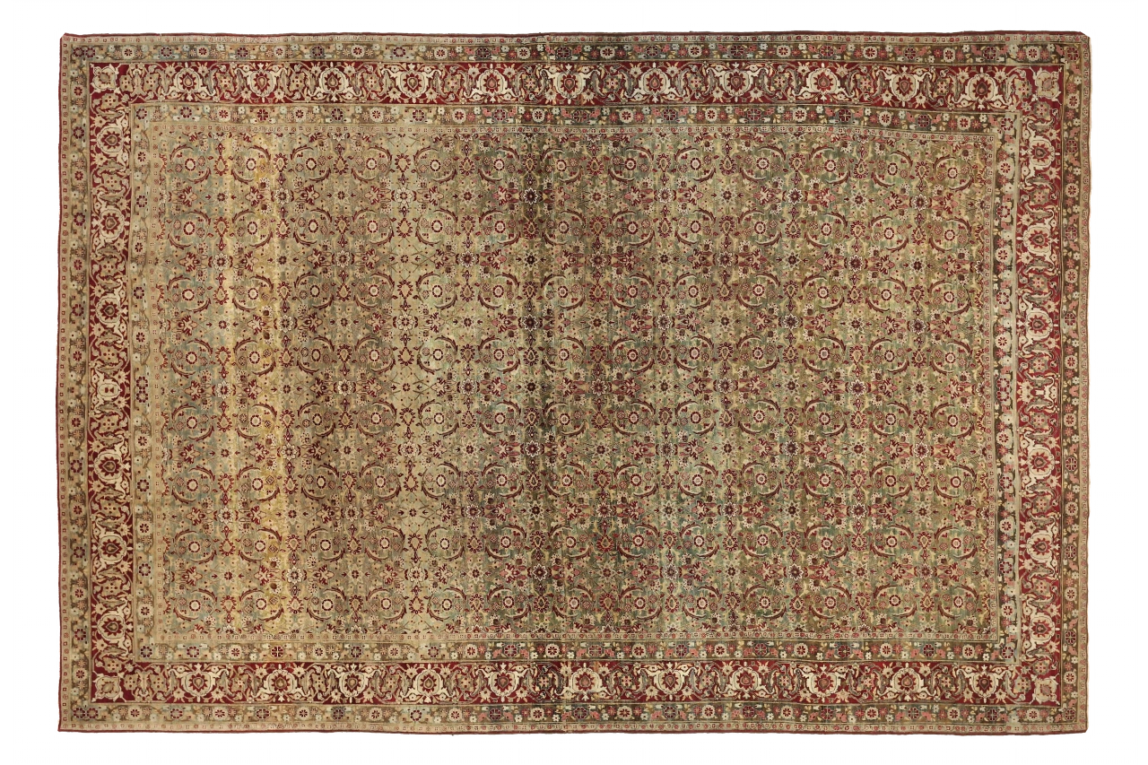 Antique Persian Yazd Transitional Rug 51970