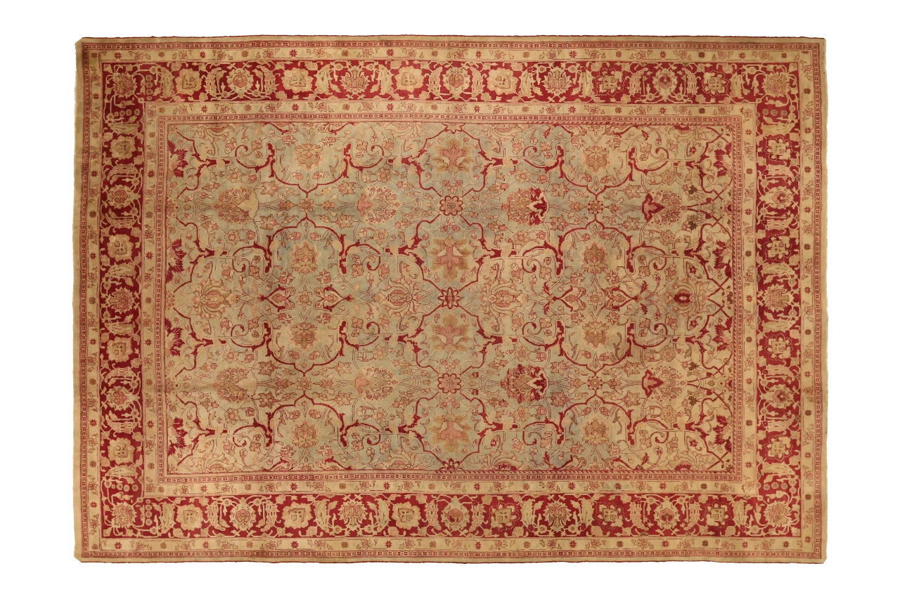 Antique Persian Mashad Transitional Rug 51974