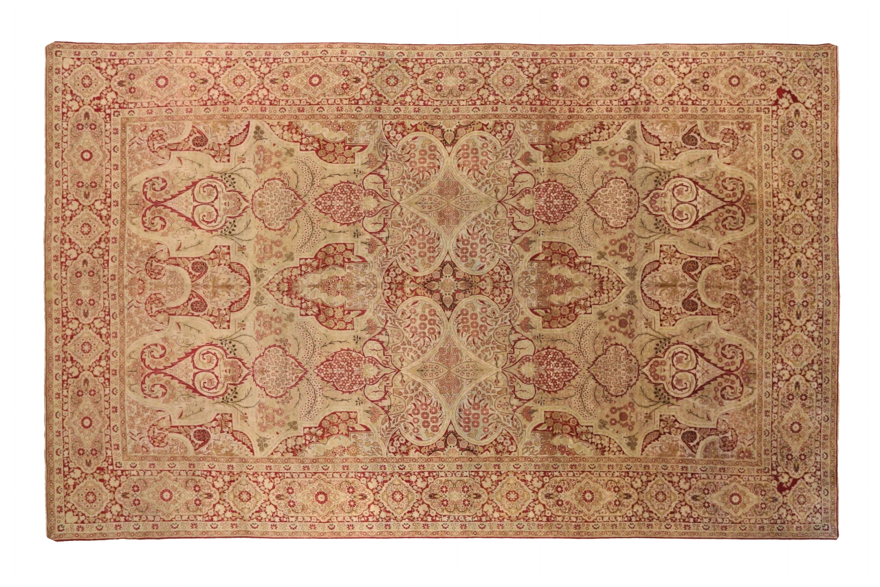 Antique Persian Yazd Transitional Rug 51989