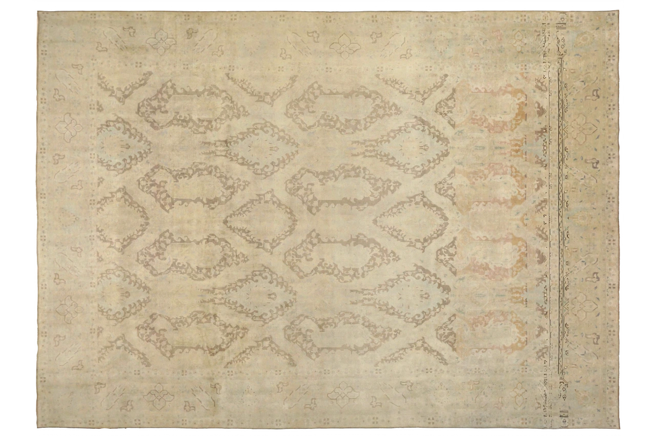 Antique Persian Tabriz Transitional Rug 52009