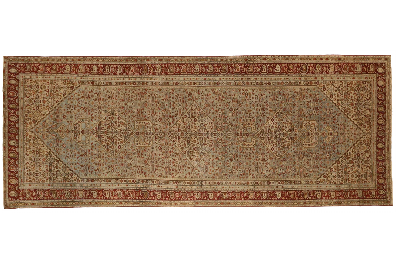 Antique Persian Malayer Transitional Rug 52016