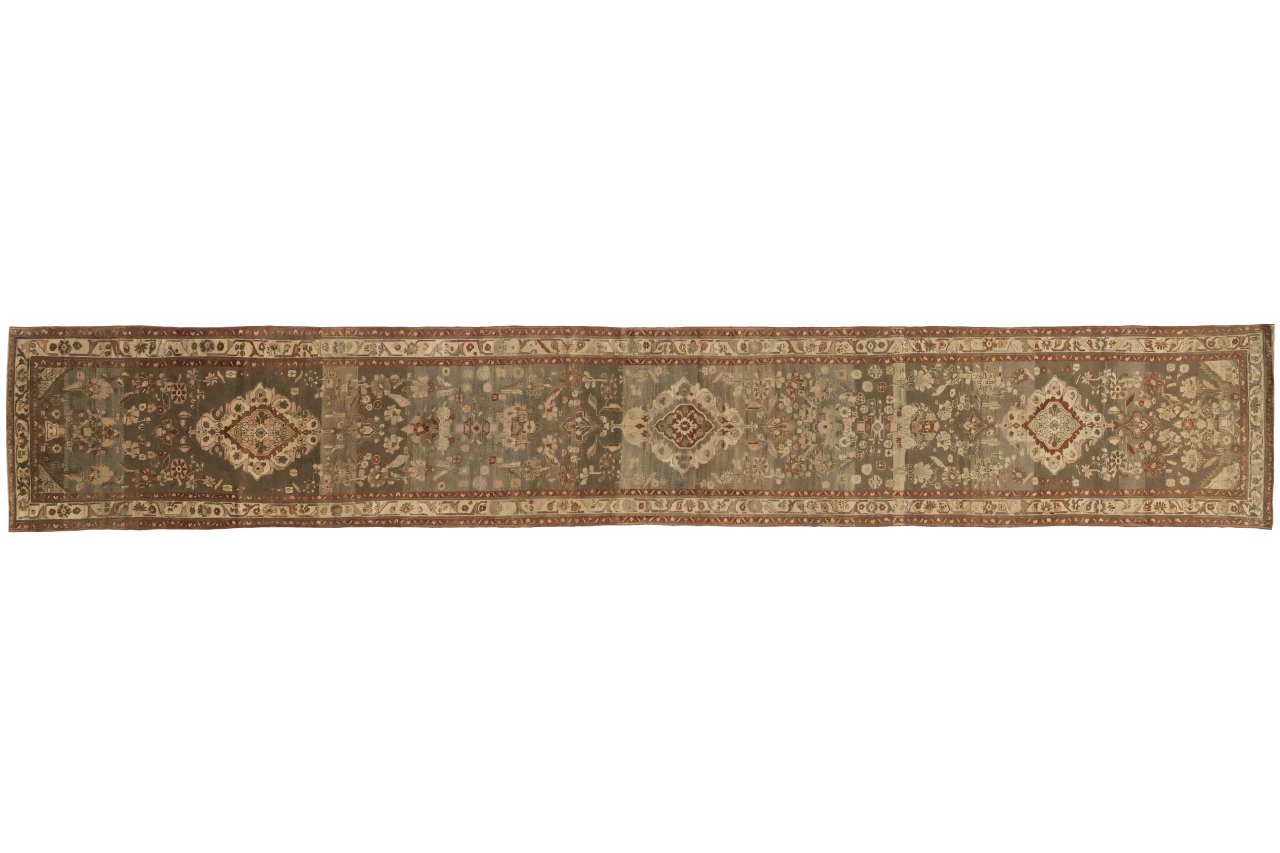 Antique Persian Hamadan Transitional Rug 52041