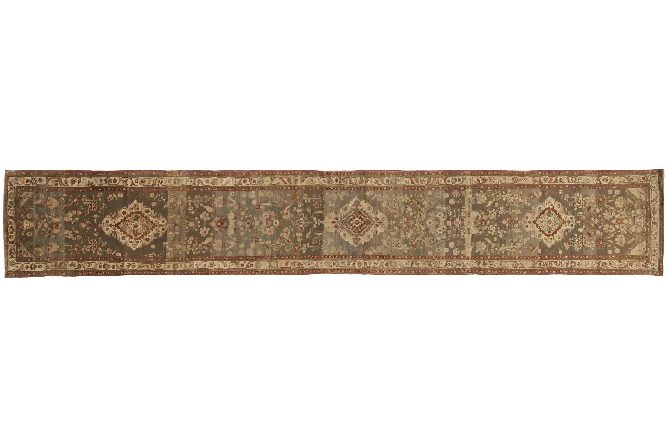 Antique Persian Hamadan Transitional Rug 52041