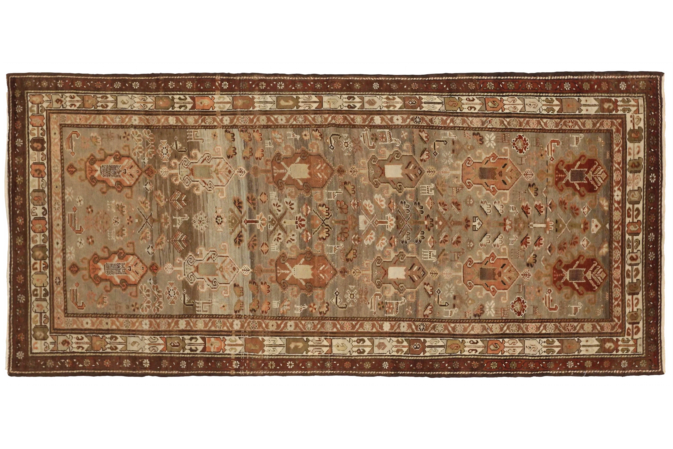 Antique Persian shahsavan Transitional Rug 52064