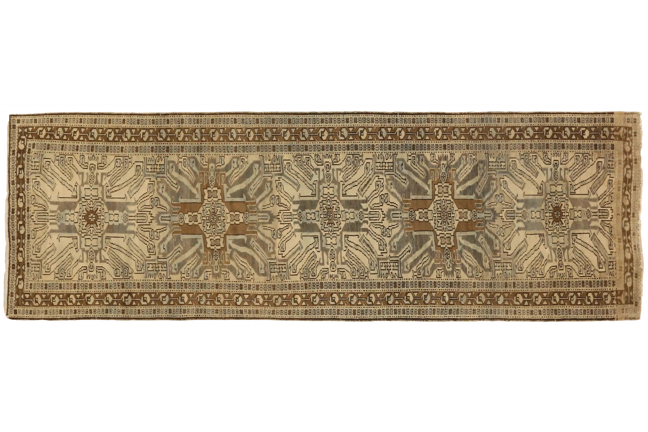 Antique Persian Heriz Transitional Rug 52071